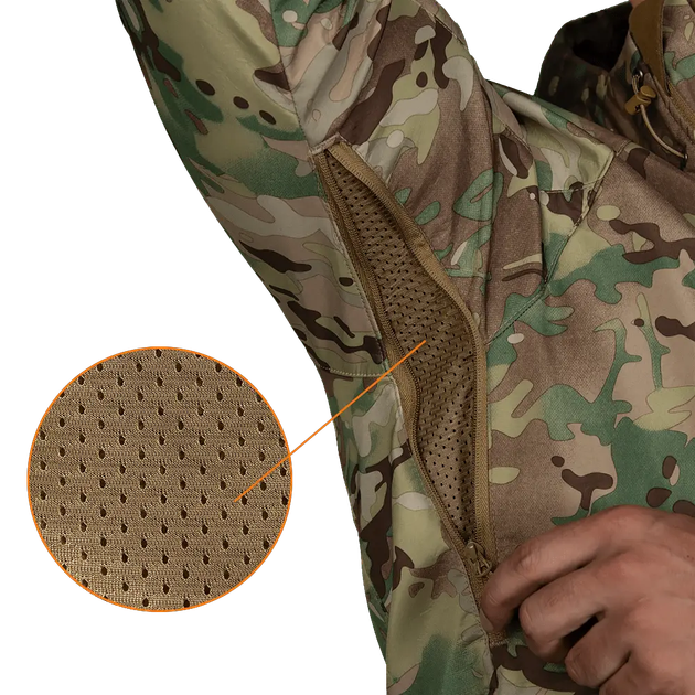Куртка мужская теплая CM Stalker SoftShell Мультикам M (AI1578) - изображение 8