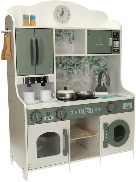 Kuchnia drewniana MDF Lulilo SALIKO z ekspresem 85 cm KX4910 (5903039736658) - obraz 2