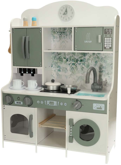 Kuchnia drewniana MDF Lulilo SALIKO z ekspresem 85 cm KX4910 (5903039736658) - obraz 3