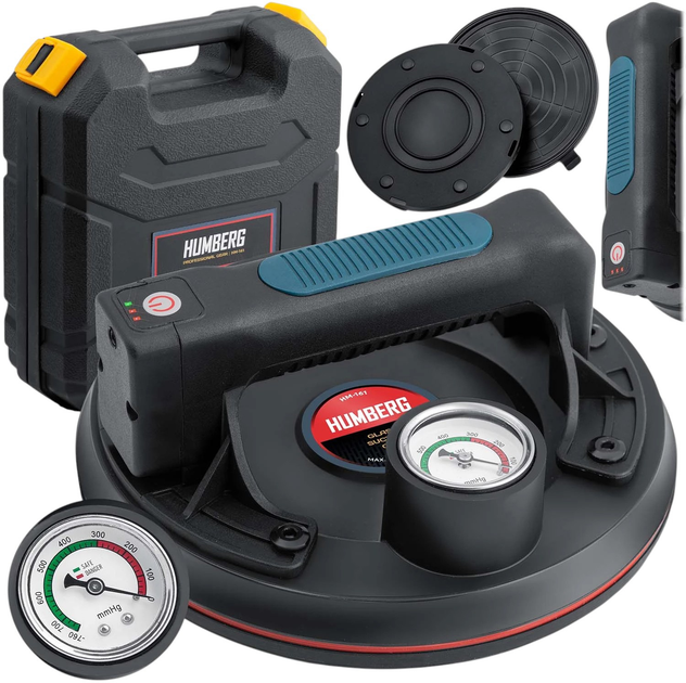 Вакуумна присоска для плитки Humberg HM-162 електрична до 200 кг (5903890624866) - зображення 6