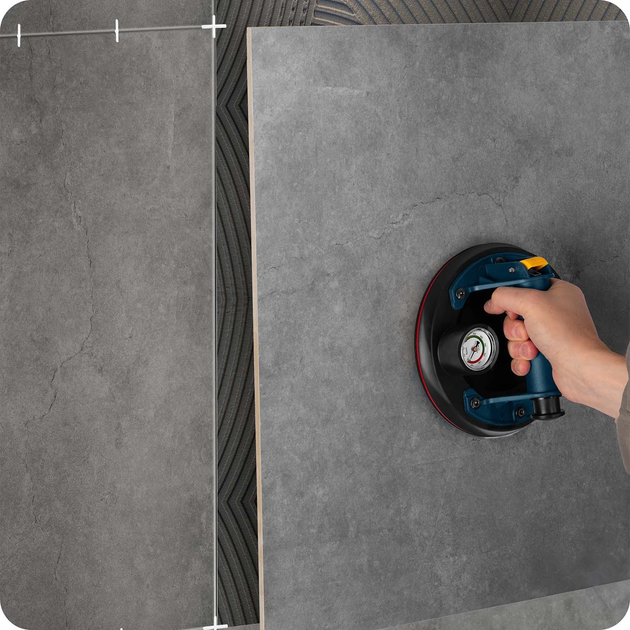 Вакуумна присоска для плиток Humberg HM-161 з насосом до 200 кг (5903890624859) - зображення 11