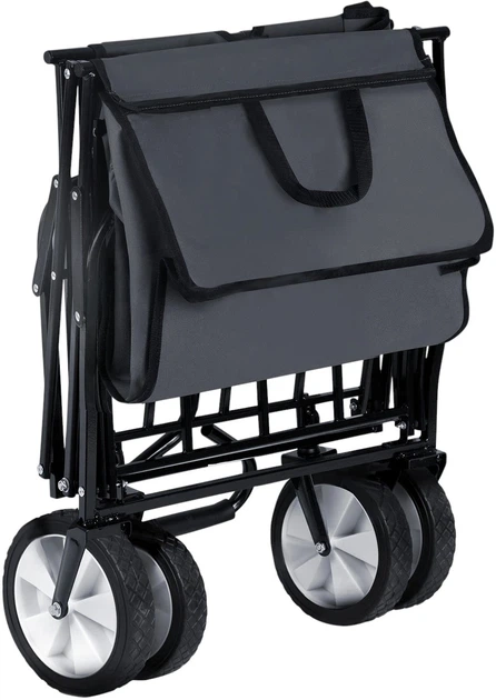 Wózek transportowy Humberg HM-511 składany z siatką 80 l (5903890631994) - obraz 4