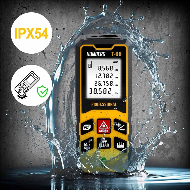 Лазерний далекомір Humberg HM-173 60 м (5903890624828) - зображення 9