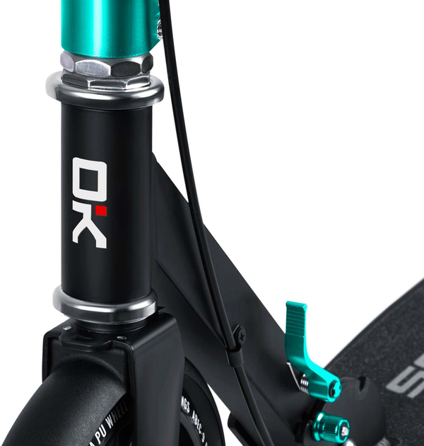 Hulajnoga miejska Soke City Czarno-turkusowa 1590 (5903890605797) - obraz 15