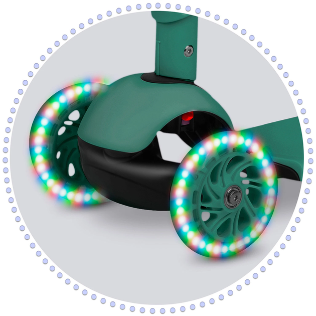 Hulajnoga trójkołowa Ricokids Todi Zielona (5903890624446) - obraz 12