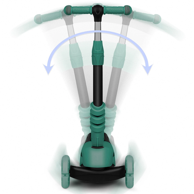 Hulajnoga trójkołowa Ricokids Todi Zielona (5903890624446) - obraz 8