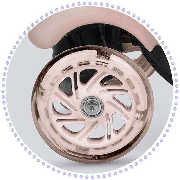 Hulajnoga trójkołowa Ricokids Todi Beżowa (5903890624439) - obraz 9