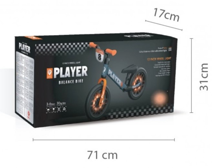 Біговел Qplay Player Помаранчевий 4099 (5061047481073) - зображення 10