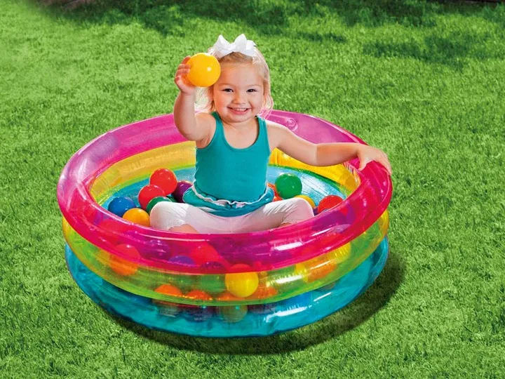 Басейн-манеж надувний Intex з кульками 86 × 25 см (48674) (78257486748) - зображення 3