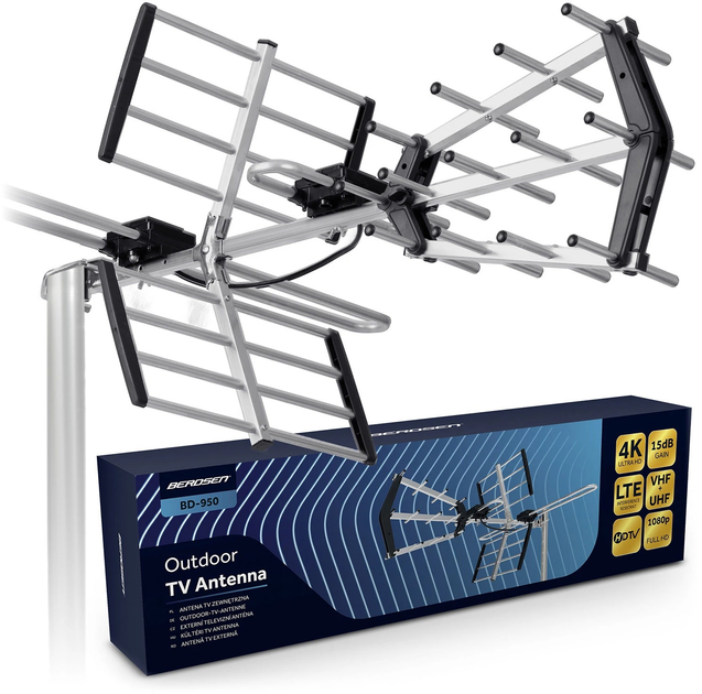 Зовнішня антена Berdsen BD-950 TV Ultra HD 4K (5903890629472) - зображення 3