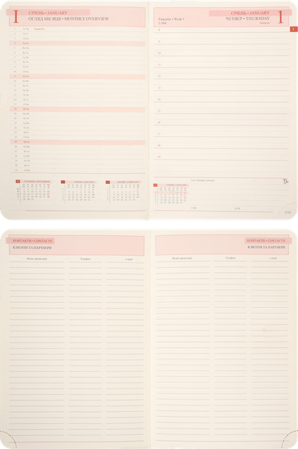 Ежедневник датированный 2026 (А5, мягкая обложка) Leo Planner Leader 252689 - изображение 8