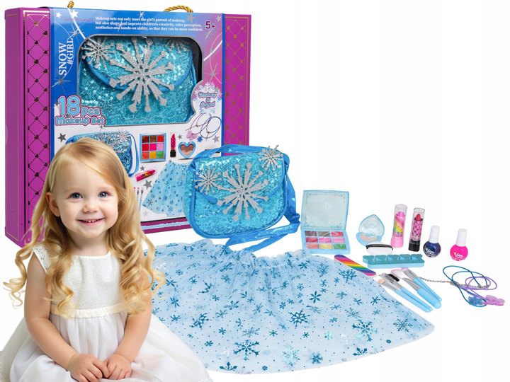 Набір для макіяжу + спідниця крижана Синя ZDZ.SR24015-1 (5903864971736) - зображення 5