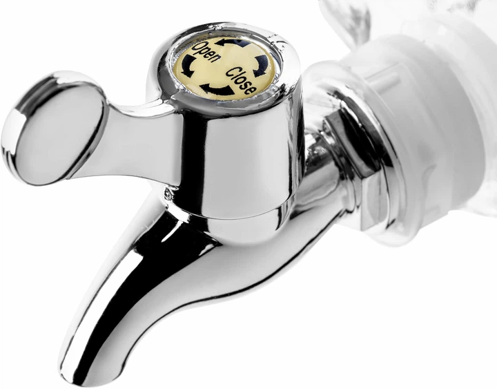 Słój do napojów Kadax Mesagne z kranikiem szklany 4 l (5903699404256) - obraz 3