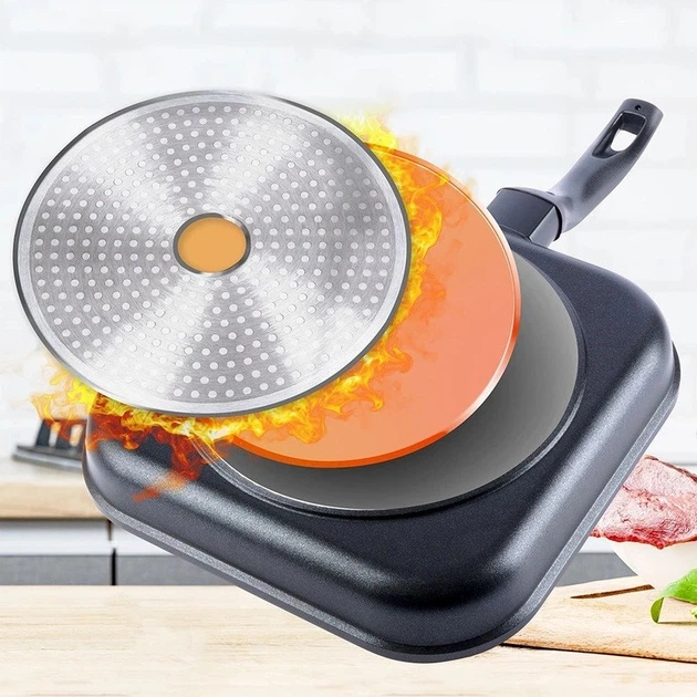 Сковорода гриль Orion Grande гранітна квадратна 26 x 26 см (8592381146245) - зображення 5