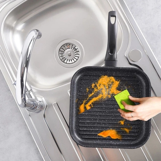 Сковорода гриль Orion Grande гранітна квадратна 26 x 26 см (8592381146245) - зображення 6