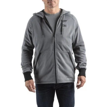 Толстовка с подогревом MILWAUKEE, M12 HHGREY4-0 (L), серая (размер L) - изображение 3