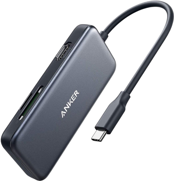 Hub Anker PowerExpand 5-in-1 USB-C Media Hub A8334HA1 (0194644021085) - obraz 1