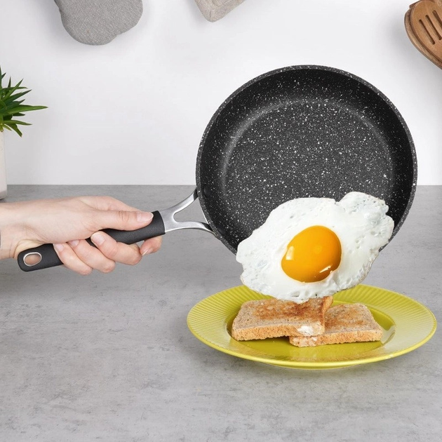 Patelnia Orion Stoner granitowa nieprzywierająca 20 cm (8592381121716) - obraz 4