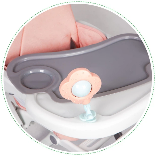 Стільчик для годування EcoToys складний Рожевий (5903089066163) - зображення 14