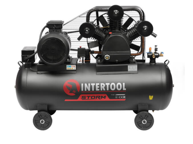 Компрессор, 300 л, 15,0 кВт, 380 В, 10 атм, 2000 л/мин, 3 цилиндра INTERTOOL PT-0052 - Фото 1 Компрессор, 300 л, 15,0 кВт, 380 В, 10 атм, 2000 л/мин, 3 цилиндра INTERTOOL PT-0052 - зображення 1