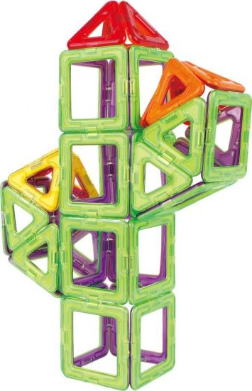 Magnetyczny zestaw konstrukcyjny Magformers Zestaw podstawowy 50 elementów (701006) (8809134360446) - obraz 6