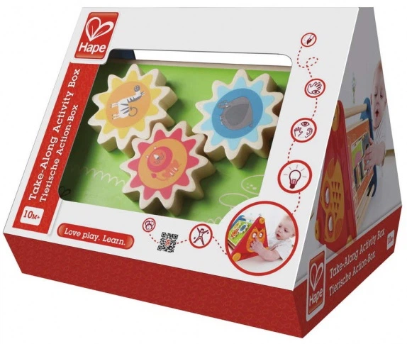 Дерев'яний бізібокс Hape 5 в 1 (E0434) (6943478011571) - зображення 1