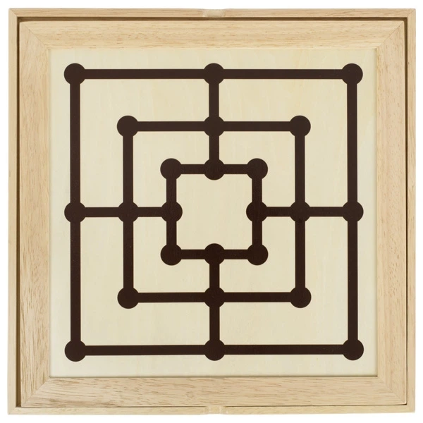 Гра настільна Goki Шахи + Шашки + Млин (56953G) (4013594569538) - зображення 1