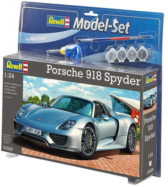 Збірна модель-копія Revell Автомобіль Porsche 918 Spyder Рівень 4 Масштаб 1:24 (RVL-67026) (4009803670263) - зображення 1