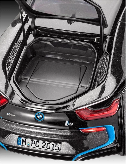 Збірна модель-копія Revell Автомобіль BMW i8 Рівень 4 Масштаб 1:24 (RVL-67008) (4009803670089) - зображення 5