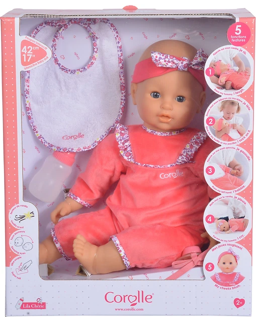 Interaktywny bobas Corolle Lila z zapachem wanilii 5 funkcji 3 akcesoria 42 cm (9000150060) (4062013150062) - obraz 1