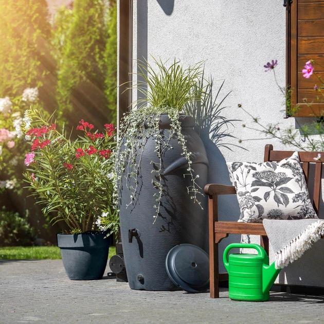 Zbiornik na deszczówkę Kadax Vidor 210L Antracytowy - obraz 9