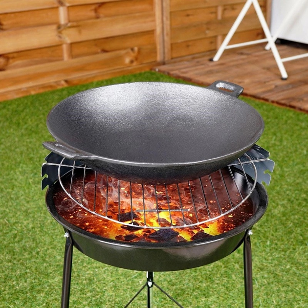 Сковорода Wok Orion Litina чавунна 30 см (8592381157692) - зображення 3