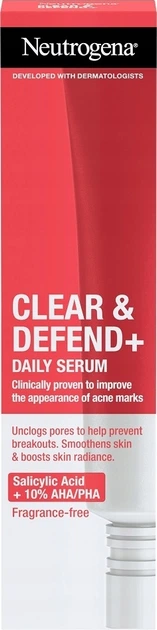 Serum do twarzy Neutrogena Clear and Defend+ na dzień 30 ml (3574661646510) - obraz 2