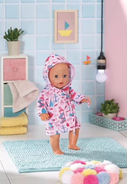 Халат для купання Baby Born Zapf Creation 43 см (4001167830642) - зображення 3