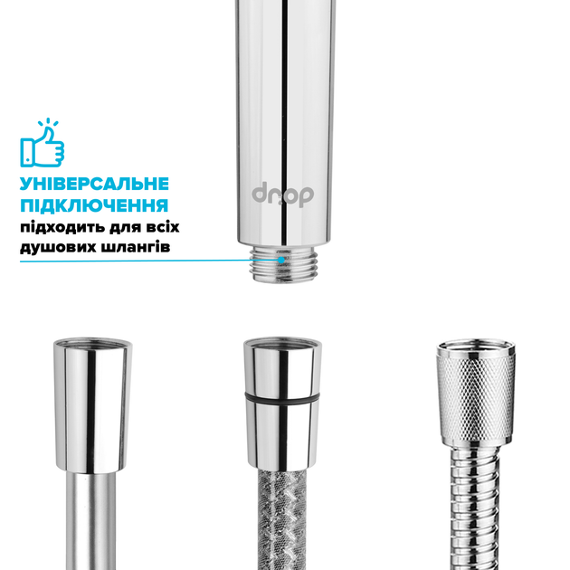 Фильтрующая душевая лейка DROP SPA3F-MULTI120F на 3 SPA потока с угольным фильтром - изображение 7