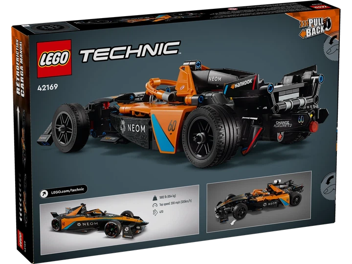 Конструктор Лего техніки Гоночний автомобіль Неом МС Ларен Lego Technic NEOM McLaren Formula E Race Car 42169 - зображення 2
