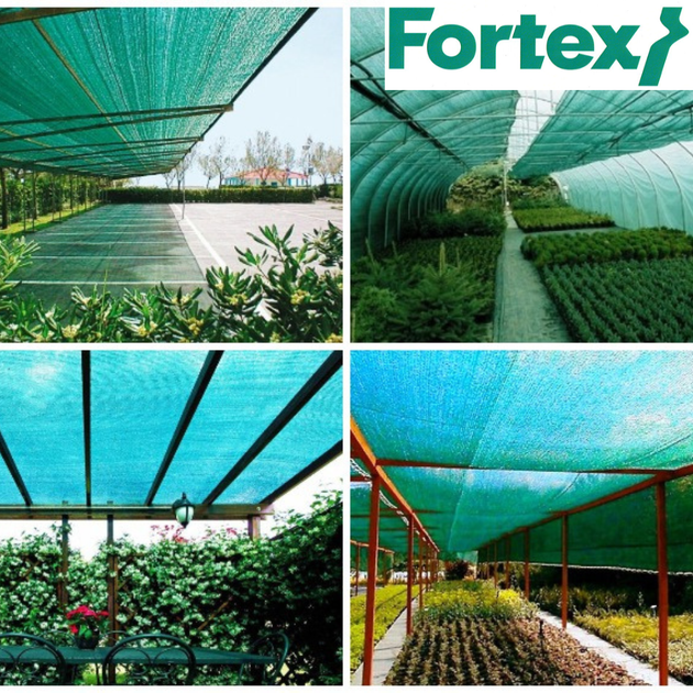 Сетка фасадная защитная, затеняющая Fortex 3,3x50 м, 165 м2, 60 г/м2, зеленая - изображение 11