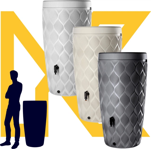 Zbiornik na deszczówkę Kadax Reveret 240 L Antracytowy - obraz 4