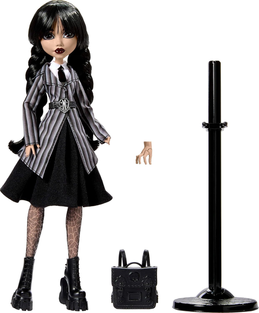 Кукла Монстер Хай Уэнсдей Венздей в школьной форме Mattel Monster High Wednesday HXJ04 - изображение 3