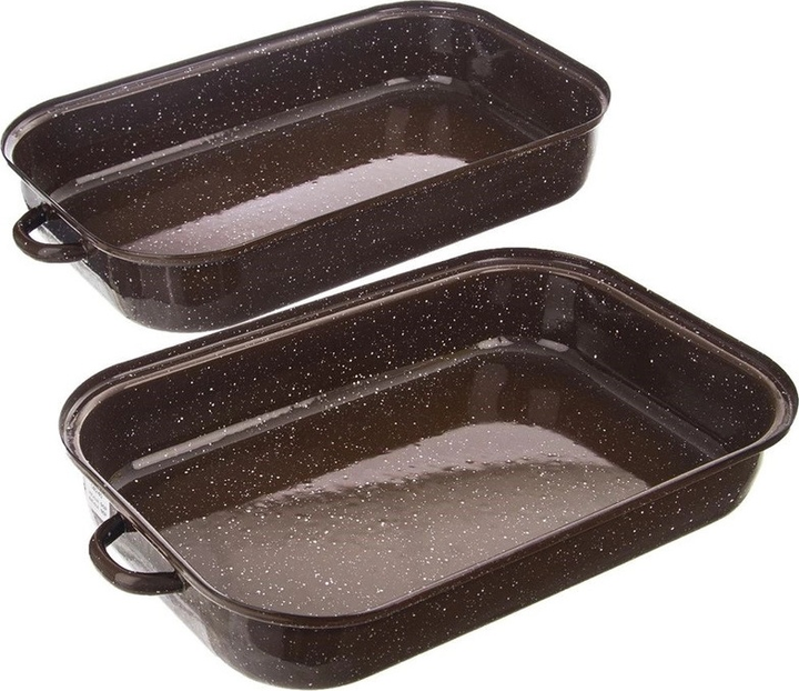 Brytfanna do piekarnika Orion z pokrywką emaliowana prostokątna 39 x 23 x 13..5 cm 2.9 l (8592381175221) - obraz 2