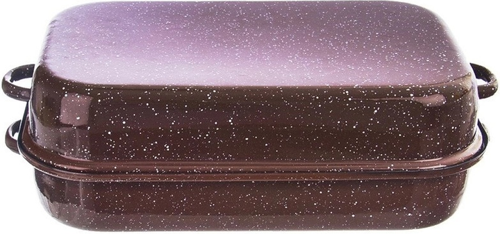 Brytfanna do piekarnika Orion z pokrywką emaliowana prostokątna 39 x 23 x 13..5 cm 2.9 l (8592381175221) - obraz 5