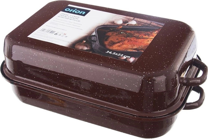 Brytfanna do piekarnika Orion z pokrywką emaliowana prostokątna 39 x 23 x 13..5 cm 2.9 l (8592381175221) - obraz 8