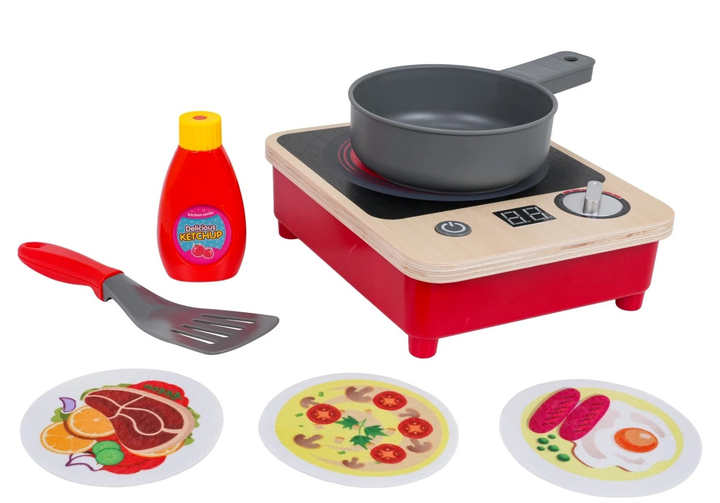 Zestaw zabawkowy Drewniana kuchenka + akcesoria ZDZ.818-506 (5903864970135) - obraz 3