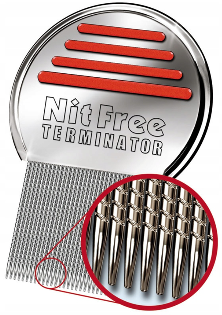 Grzebień Nit Free Terminator profesjonalny przeciw wszy (5907775721800) - obraz 1