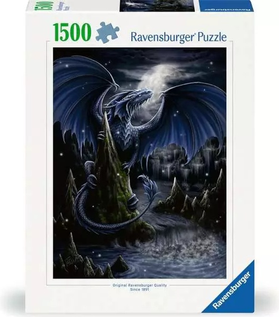Пазл Ravensburger Чорний дракон 1500 елементів 12000731 (4005555007319) - зображення 1