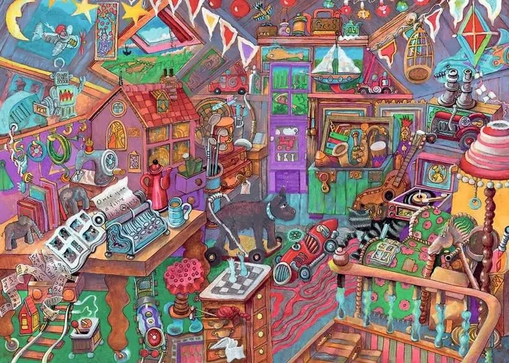 Пазл Ravensburger «Горище» 1000 елементів 12000283 (4005555002833) - зображення 2