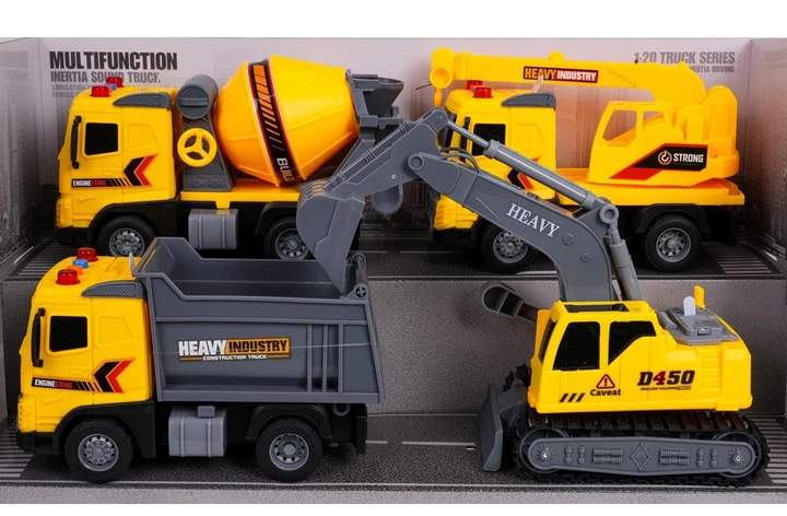 Набір будівельних транспортних засобів 1:20 ZAU.JS200 (5903864988697) - зображення 2