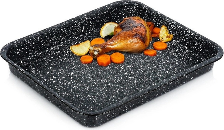 Brytfanna do piekarnika Orion Grande granitowa prostokątna 39.5 x 33.5 x 4.5 cm (8592381144425) - obraz 2