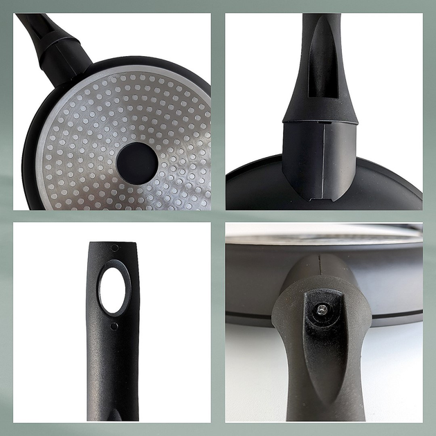 Patelnia Kela Atura ceramiczna 28 cm Czarna (4025457151651) - obraz 2