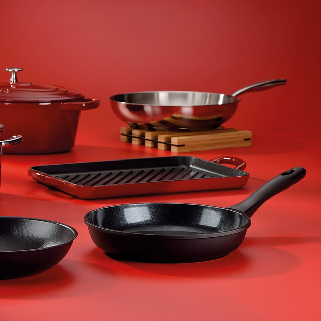 Patelnia Kela Atura ceramiczna 28 cm Czarna (4025457151651) - obraz 4